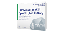Bupivacaine WZF Spinal 0,5% Heavy